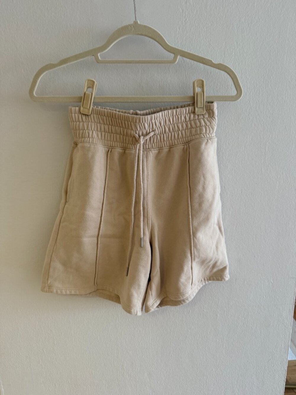 Abercrombie Tan Fleece Track Shorts Mid Thigh Length XS